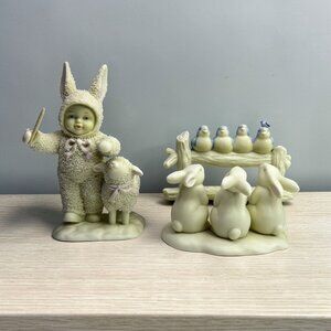 Dept 56 Let's All Sing Like the Birdies Sing Snowbunnies Figurines from 1996